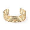 Ion Plating(IP) 304 Stainless Steel Cuff Bangles BJEW-Z078-23G-2