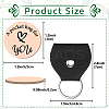 2Pcs 2 Style PU Leather Guitar Clip AJEW-CN0001-21S-2