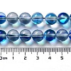 Synthetic Moonstone Beads Strands G-P528-J03-18-4