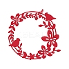 Wreath Carbon Steel Cutting Dies Stencils DIY-WH0170-062-7