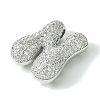 Rack Plating Brass Cubic Zirconia Pendants KK-S378-02P-N-2