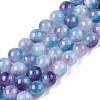 Dyed Natural White Jade Beads Strands X-G-T138-6mm-210-6-4