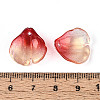 Transparent Glass Petal Pendants GLAA-T030-05C-3