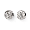 304 Stainless Steel Rhinestone European Beads STAS-A092-10S-P-1
