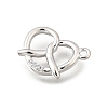 Brass Micro Pave Cubic Zirconia Pendants KK-Q097-05A-P-2