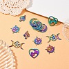 20Pcs 5 Styles 201 Stainless Steel Pendants STAS-YW0002-68-4