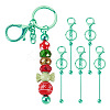 5Pcs Alloy and Brass Bar Beadable Keychain for Jewelry Making DIY Crafts DIY-SW0001-16A-1