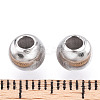 Rhodium Plated 925 Sterling Silver Beads STER-T007-11P-01-3
