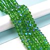 Electroplate Glass Beads Strands EGLA-A034-T1mm-L08-4
