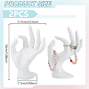 2Pcs Plastic Mannequin Hand Jewelry Display Holder Stands RDIS-UN0001-02C-3