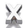 Alloy Letter Slide Charms RB-F034-01X-P-RS-2