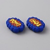 Cloud with Word Pow Food Grade Eco-Friendly Silicone Beads SIL-WH0014-22F-2