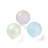 Rubberized Style Transparent Acrylic Beads OACR-C001-08-1