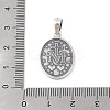 999 Fine Silver Religious Medal Pendants STER-C006-02AS-3