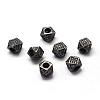 Rack Plating Brass Cubic Zirconia Beads ZIRC-S029-02B-1
