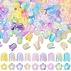 540Pcs 9 Colors Transparent Acrylic Beads Caps TACR-SC0001-34-1
