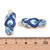 Alloy Enamel Pendants ENAM-T022-39KCG-02-3
