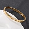 304 Stainless Steel Watch Band Bangles for Women BJEW-Z092-03G-1