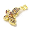 Brass Micro Pave Colorful Cubic Zirconia Pendants KK-Z042-06G-2