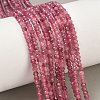 Natural Pink Tourmaline Beads Strands G-RM250101-N16-1