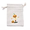 Halloween Cotton Cloth Storage Pouches ABAG-M004-01E-1
