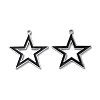 304 Stainless Steel Pendants STAS-C083-15P-01-1