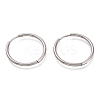 Tarnish Resistant 304 Stainless Steel Needle with 201 Stainless Steel Ring Huggie Hoop Earrings EJEW-L256-02C-P-1