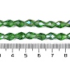 Transparent Electroplate Glass Beads Strands EGLA-N013-T10mm-B14-4