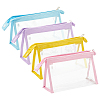 4Pcs 4 Colors Plastic Makeup Storage Bag ABAG-AN0001-02-1