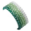 5Pcs Glass & Brass & Acrylic Beaded Stretch Bracelets Set BJEW-JB09677-04-3