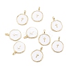 Brass Enamel Pendants X-KK-A155-09G-2