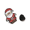 Christmas Theme Zinc Alloy Enamel Pin Brooch for Backpack Clothes JEWE-R003-01EB-04-3