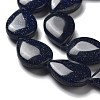 Synthetic Blue Goldstone Beads Strands G-P528-L06-01-4