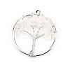Natural Quartz Crystal Tree fo Life Pendants WG82707-16-1
