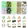 DIY Bamboo & Panda Acrylic & Alloy Enamel Bracelets Jewelry Making Kits DIY-FS0007-48-1