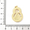 Brass Enamel Pendants KK-B141-32G-3