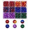 300Pcs 6 Colors Spray Painted Crackle Glass Beads CCG-SZ0001-11E-1