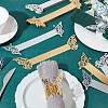 100Pcs 4 Styles Metallic Paper Napkin Rings AJEW-GO0002-04-4