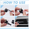 4 Bags Sea Turtle Alloy Rhinestone Car Air Vent Clips AJEW-ME0001-14-3