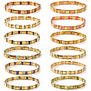 12Pcs Glass Seed Beads Stretch Bracelets for Women MR9301-1-1