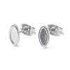 Non-Tarnish 304 Stainless Steel Stud Earring Finding EJEW-I285-02P-1