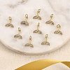 10Pcs Brass Micro Pave Cubic Zirconia Pendant ZIRC-SZ0001-60-5