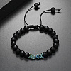Ethnic Style Round Wood Men's Braided Bead Bracelets YO2392-5-1