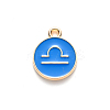 Alloy Enamel Pendants X-ENAM-S124-01B-02K-2