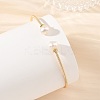 Natural Cultured Freshwater Pearl Potato Torque Bangles BJEW-JB14207-2