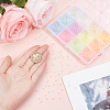12 Colors Glow in the Dark Luminous Transparent 6/0 Glass Round Seed Beads GLAA-SC0002-06A-3