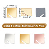 60Pcs 3 Colors Acrylic Display Stands OACR-GA0001-12-2