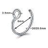316 Surgical Stainless Steel Clip on Nose Rings WGA7223-07-5