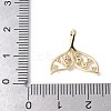 Hollow-Carved Design Fishtail Brass Pendants LS-KK-V005-04G-3