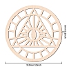 Laser Cut Wooden Wall Sculpture WOOD-WH0101-009-2